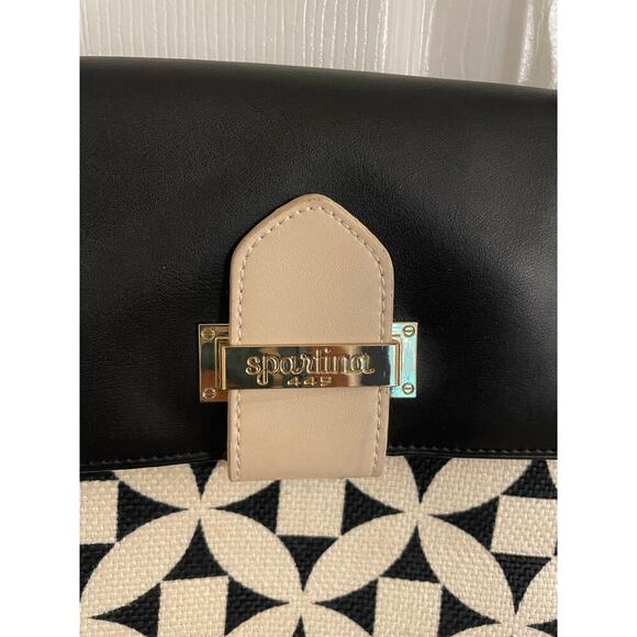 Spartina small black and white patterned crossbody bag - Picture 3 of 11